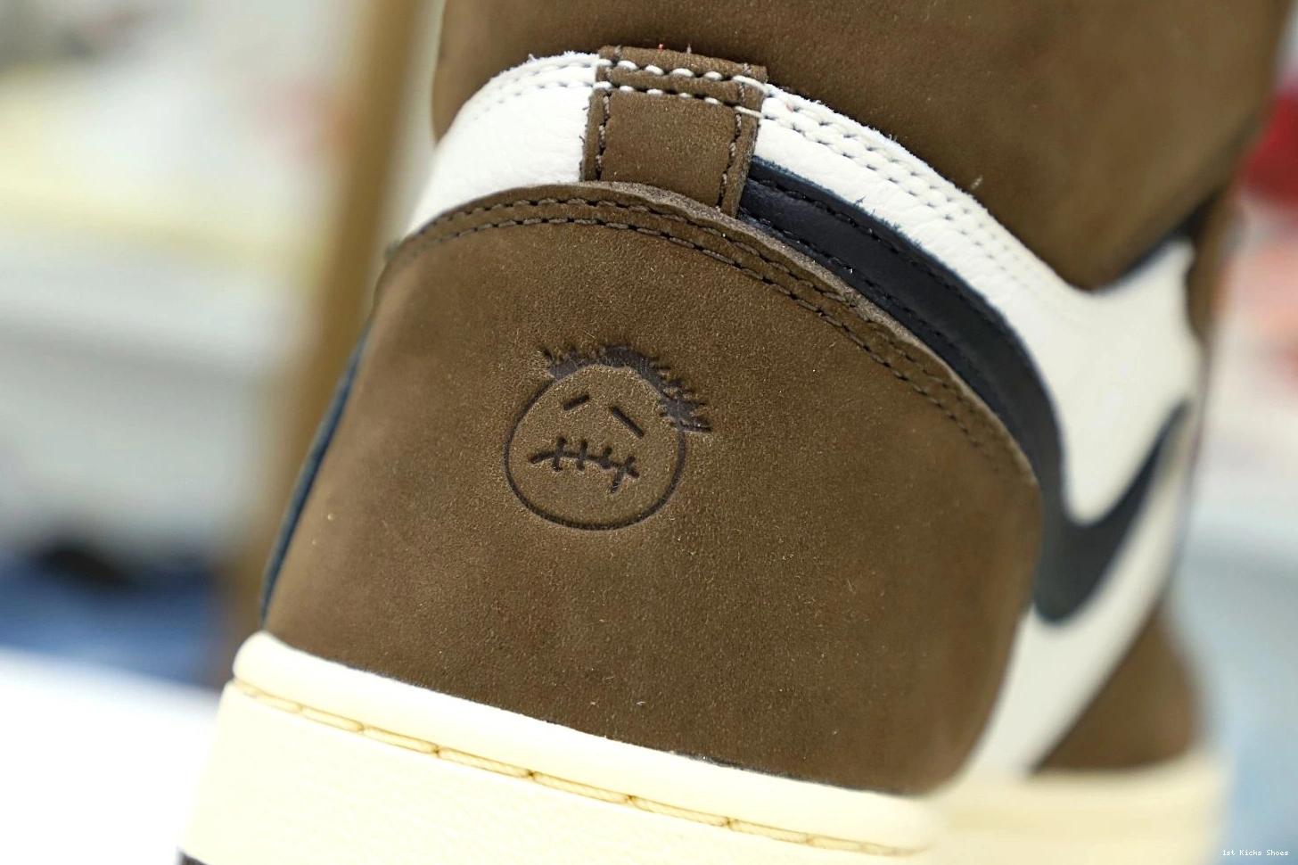 1st Kicks HIGH RETRO Popular SCOTT 1989 AIR TRAVIS JORDAN OG Kimikick 1 'MOCHA' X 1106